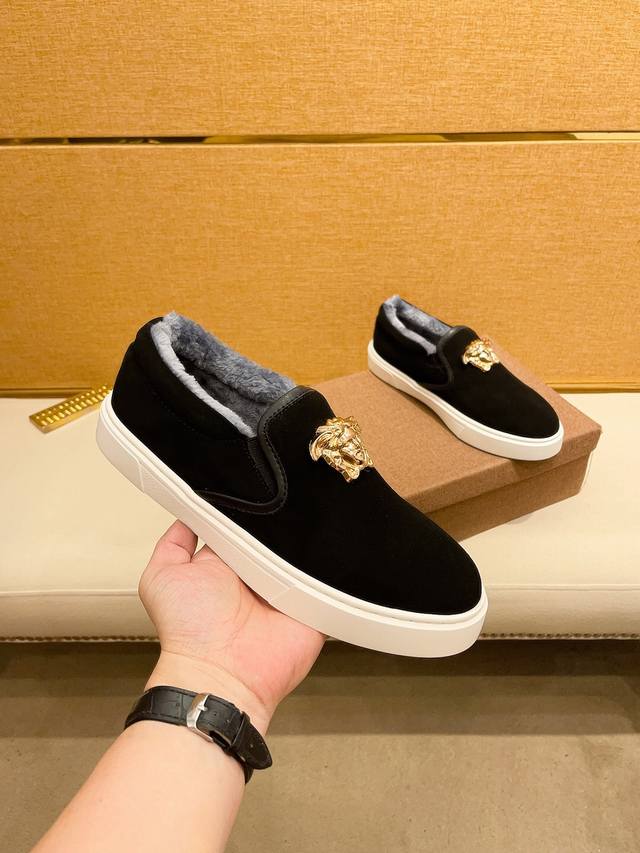 New Versace men's shoes with velvet lining, Hong Kong - same as boutiques, perf