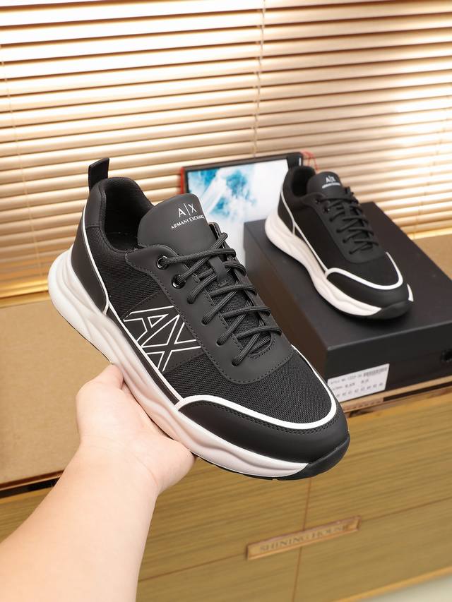 2025 New Armani Men's Casual Sneakers, Sizes 38-45, Price DDD