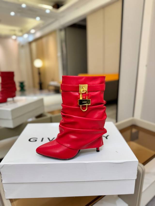 Price: Authentic-grade custom version Givenchy high-heeled ankle boots, the high