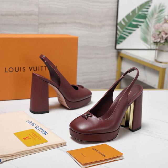 Top-tier version Louis Vuitton 25 Sky-high Sandals with open back 2025 Spring/Su