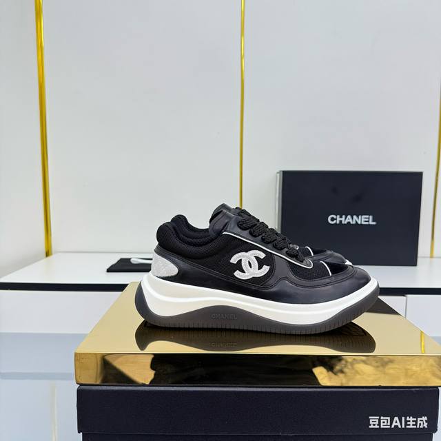 Women's Size Chanel Casual Platform Shoes 2025 Top-Tier Casual Sneakers This cl