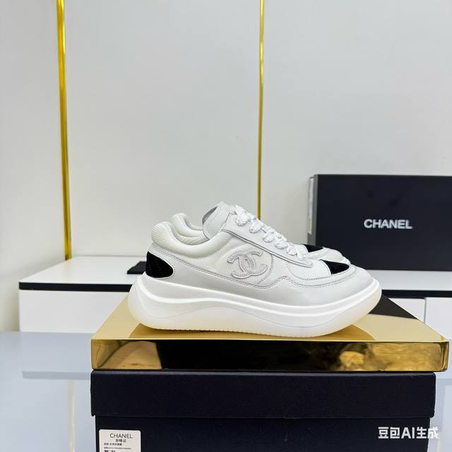 Women's Size Chanel Casual Platform Shoes 2025 Top-Tier Casual Sneakers This cl