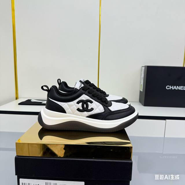 Women's Size Chanel Casual Platform Shoes 2025 Top-Tier Casual Sneakers This cl