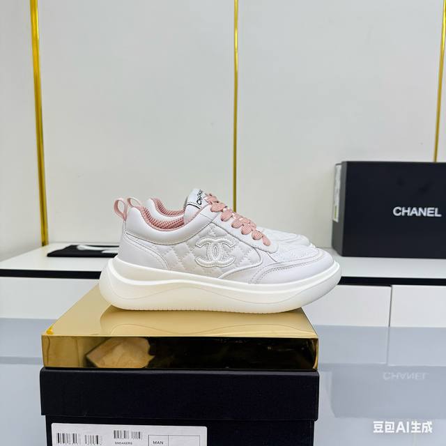 Women's Size Chanel Casual Platform Shoes 2025 Top-Tier Casual Sneakers This cl