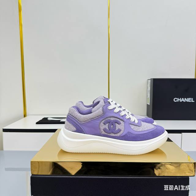 Women's Size Chanel Casual Platform Shoes 2025 Top-Tier Casual Sneakers This cl