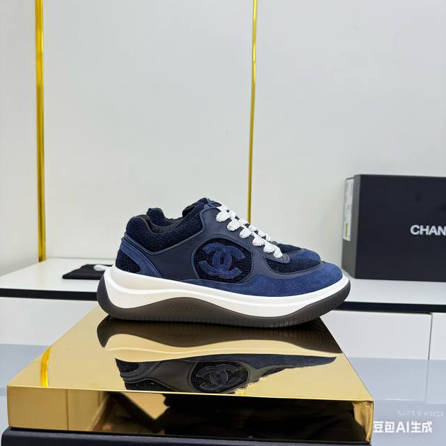 Women's Size Chanel Casual Platform Shoes 2025 Top-Tier Casual Sneakers This cla