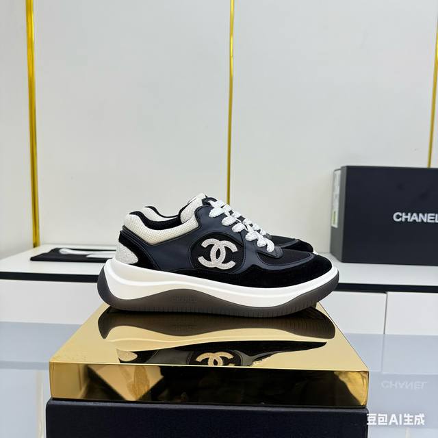 Women's Size Chanel Casual Platform Shoes 2025 Top-Tier Casual Sneakers This cl
