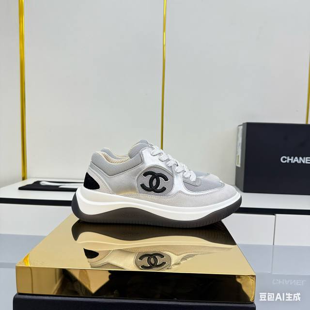 Women's Size Chanel Casual Platform Shoes 2025 Top-Tier Casual Sneakers This cl