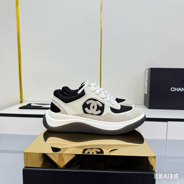 Women's Size Chanel Casual Platform Shoes 2025 Top-Tier Casual Sneakers This cl