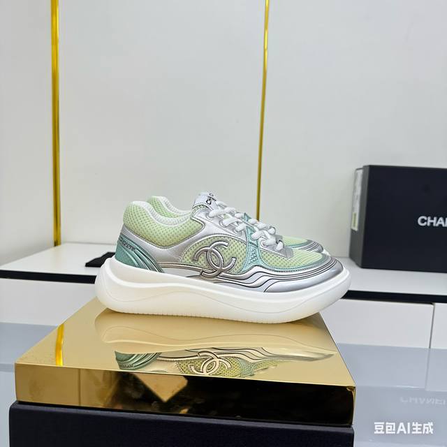 Women's Size Chanel Casual Platform Shoes 2025 Top-Tier Casual Sneakers This cla