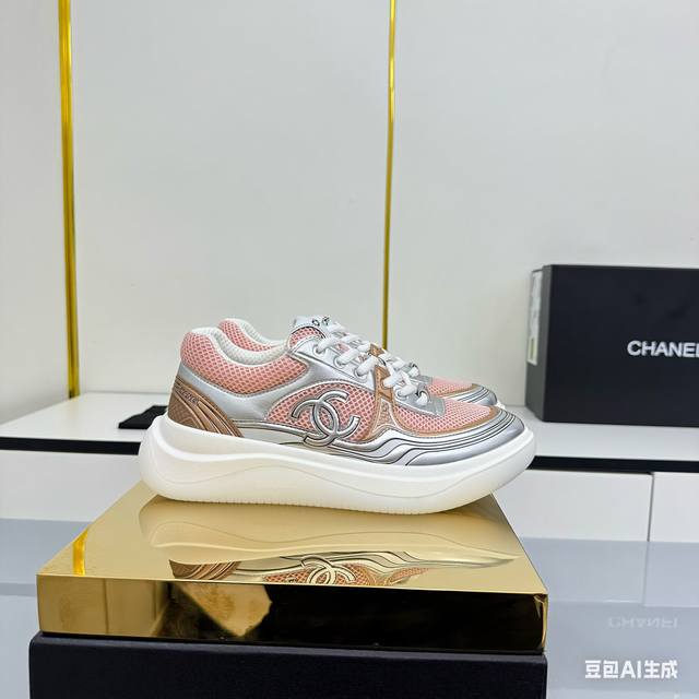 Women's Size Chanel Casual Platform Shoes 2025 Top-Tier Casual Sneakers This cla