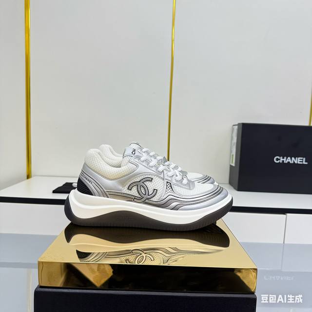 Women's Size Chanel Casual Platform Shoes 2025 Top-Tier Casual Sneakers This cla