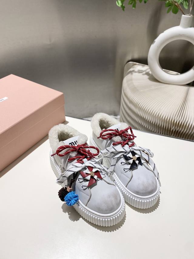 Factory Price PP Fur Lining Leather Lining 2602025 Miu Miu Autumn/Winter New Th