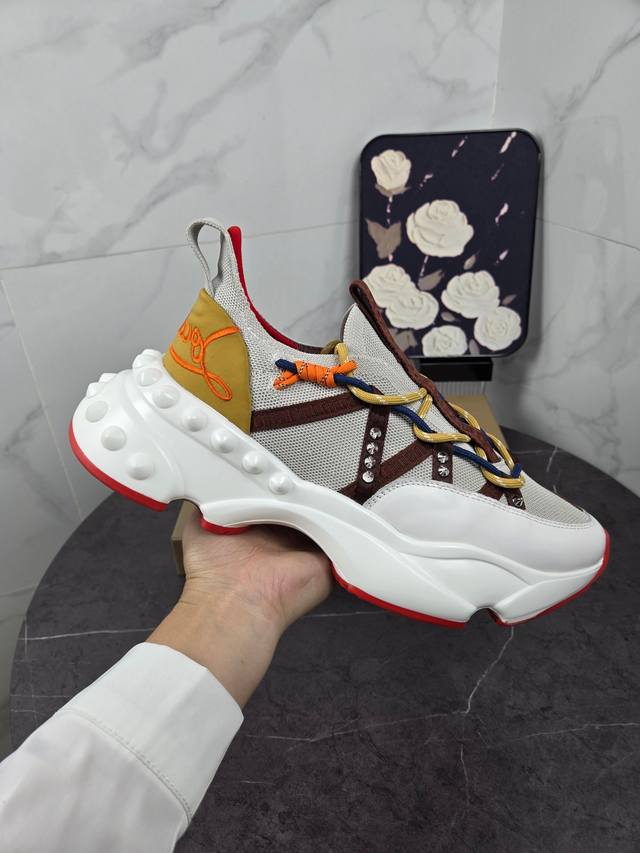 Trendy brand Chri*Stian Loubou*Tin original goods New Cl red sole shoes latest