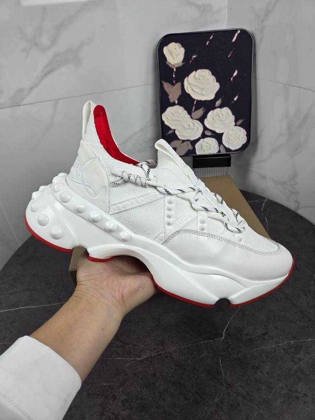 Trendy brand Chri*Stian Loubou*Tin original goods New Cl red sole shoes latest