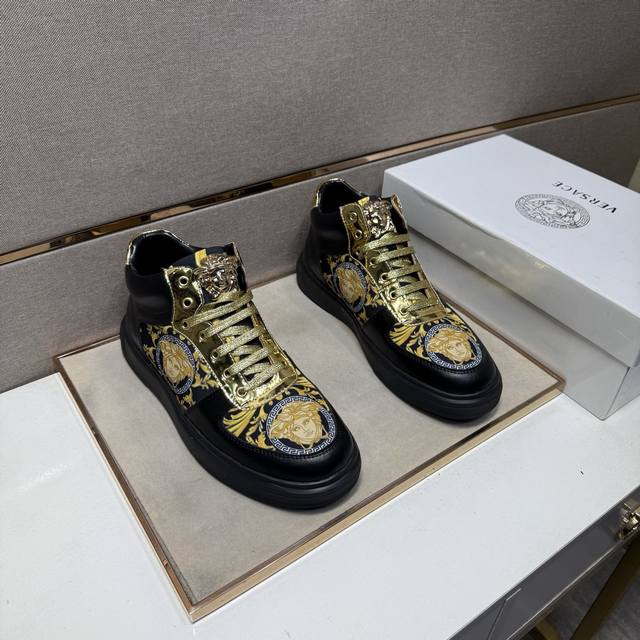 Factory Price (pp) Versace Men's Casual Shoes 2025Z (Retail Price Available) Si