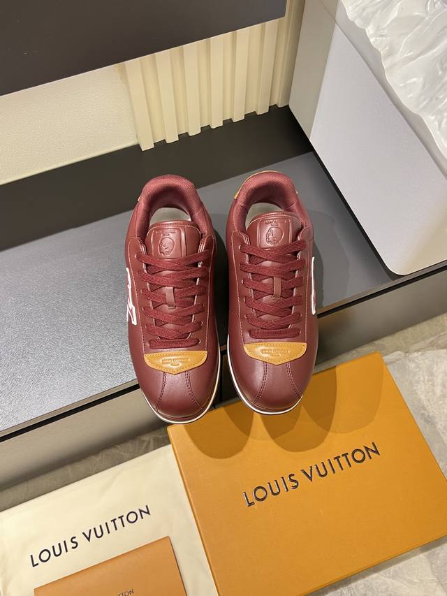 Louis Vuitton High-Quality Original Casual Sports Shoes. Upper: Nappa calfskin,
