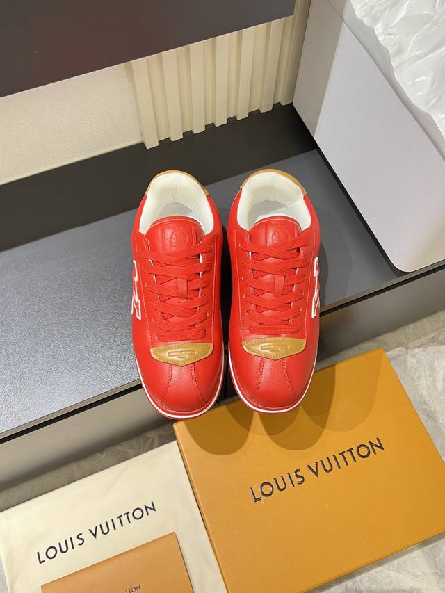 Louis Vuitton High-Quality Original Casual Sports Shoes. Upper: Nappa calfskin,