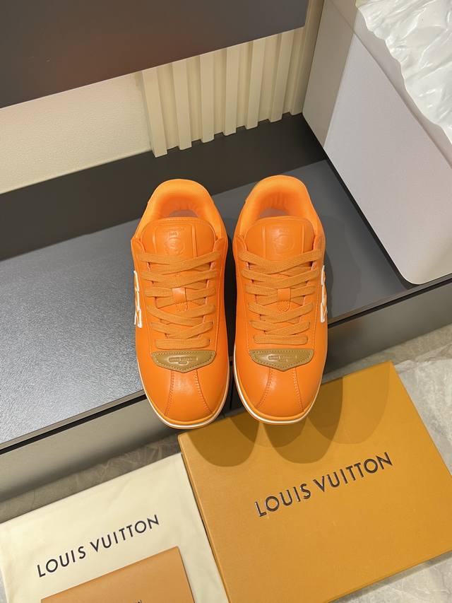 Louis Vuitton High-Quality Original Casual Sports Shoes. Upper: Nappa calfskin,