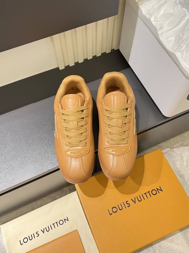 Louis Vuitton High-Quality Original Casual Sports Shoes. Upper: Nappa calfskin,