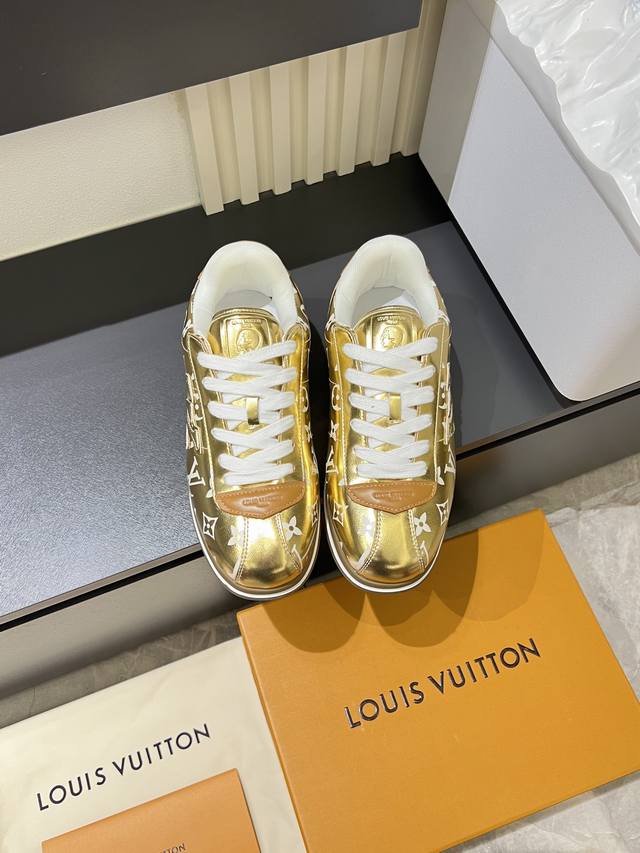 Louis Vuitton High-Quality Original Casual Sports Shoes. Upper: Nappa calfskin,