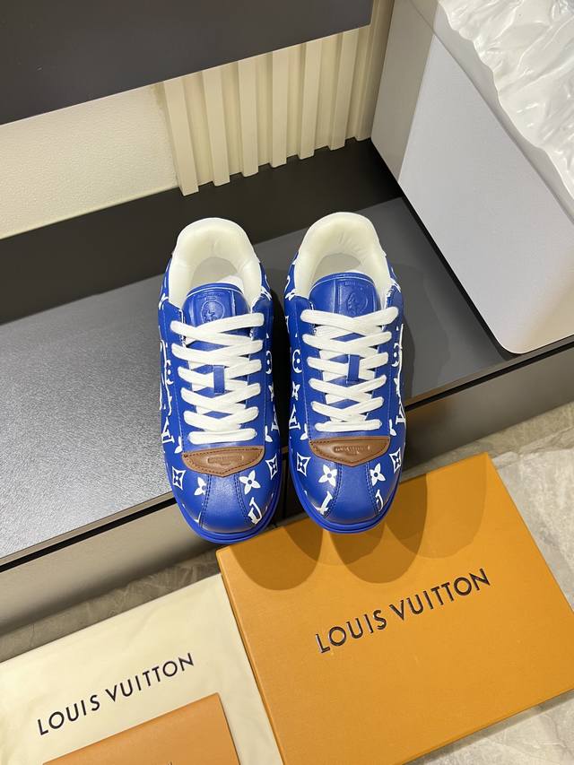 Louis Vuitton High-Quality Original Casual Sports Shoes. Upper: Nappa calfskin,