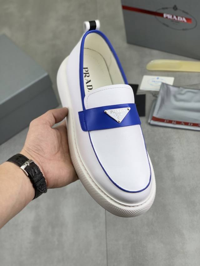 Factory direct price, high-quality Prada classic men's shoes, latest official r