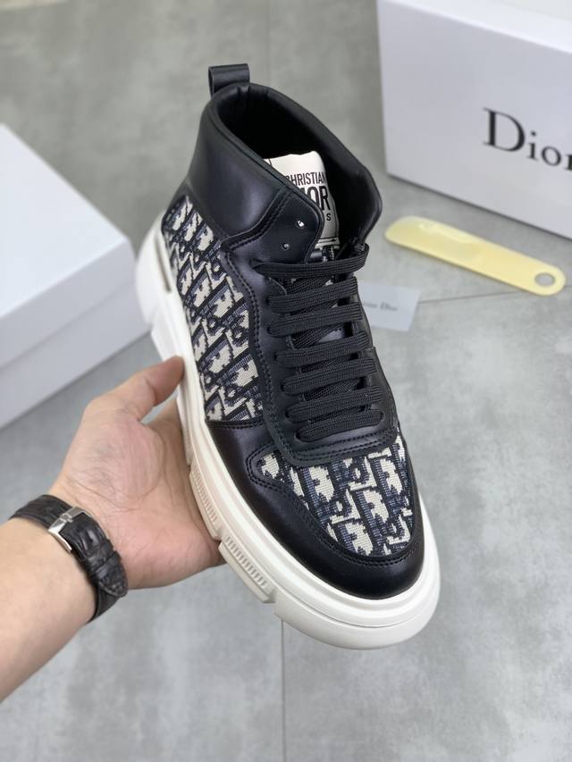 Factory direct price, real price. Dior original lace-up high-top men's classic