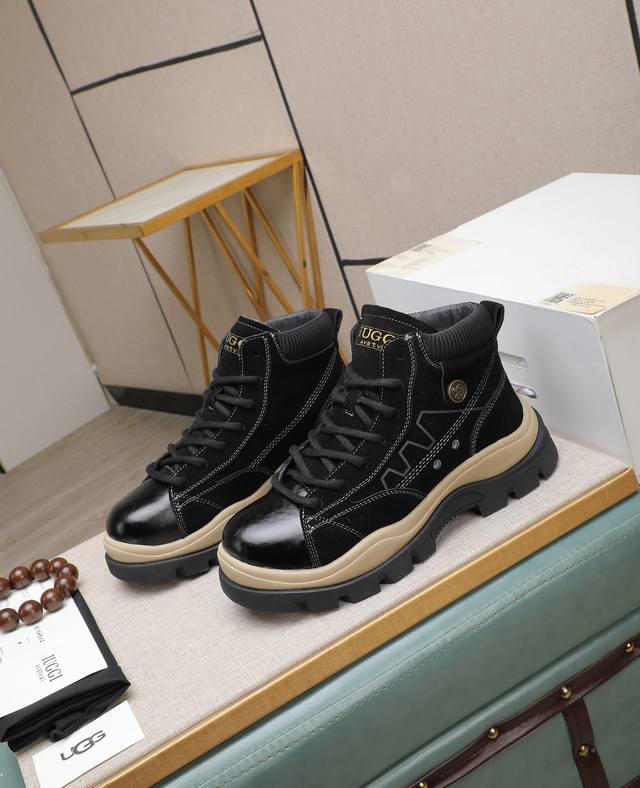 Factory Price p Iuggi New Retro Monogram Men's Shoes Casual and Versatile, High