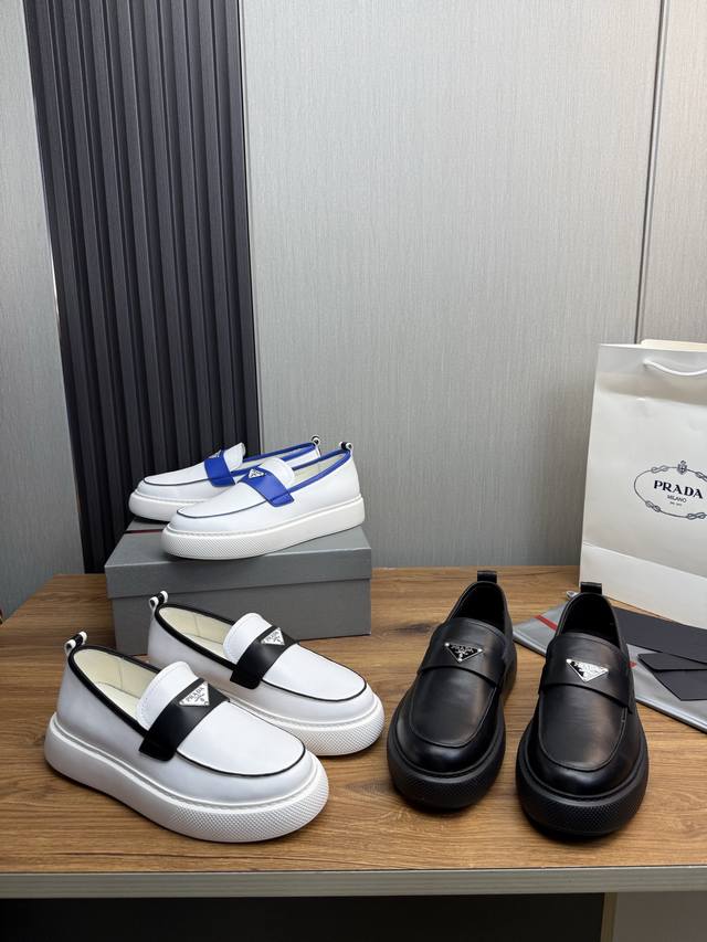 Factory direct price Prada men's shoes, best-selling style from boutiques, same