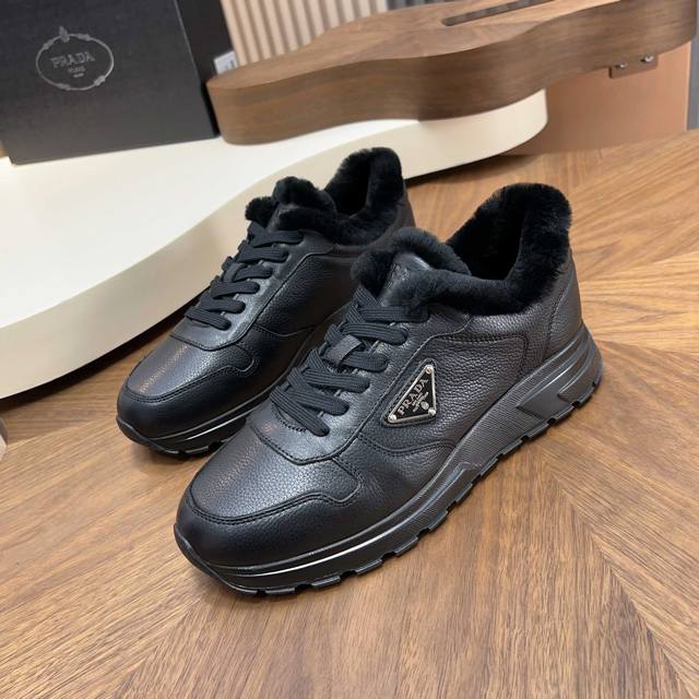 Code: Ys003545 Prada Prax Leather Casual Wool Shoes - Shipped! Top-quality Dong