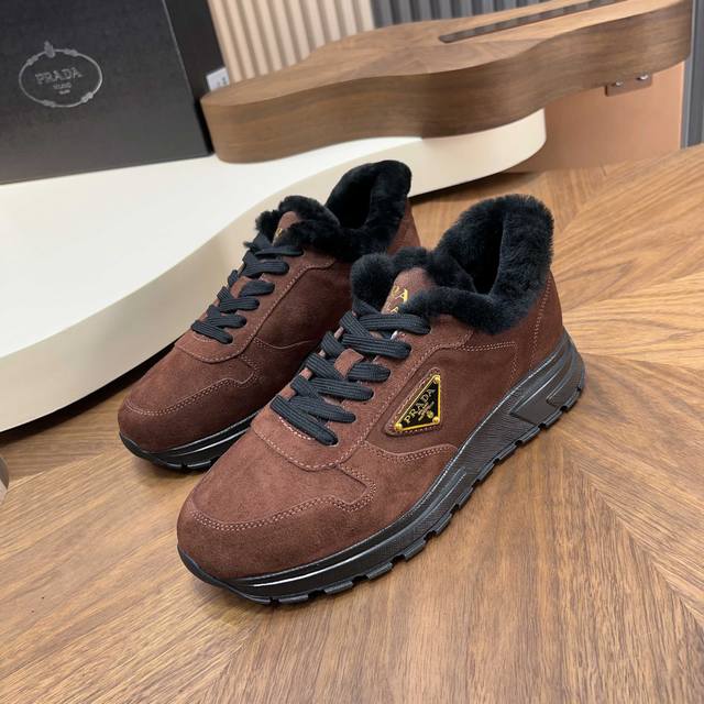 Code: Ys003545 Prada Prax Leather Casual Wool Shoes - Shipped! Top-quality Dong