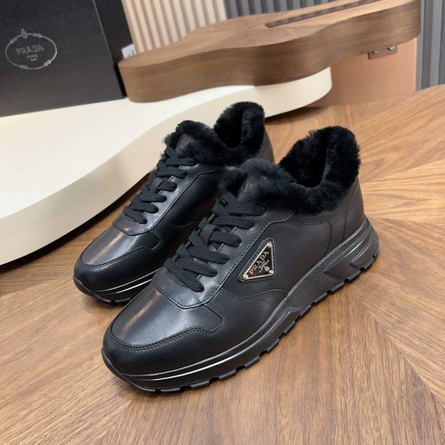 Code: Ys003545 Prada Prax Leather Casual Wool Shoes - Shipped! Top-quality Dong