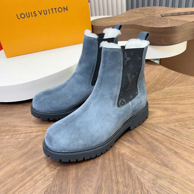 Louis Vuitton - High-end quality original men's boots - Upper: High-gloss cowhid