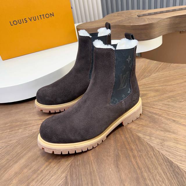 Louis Vuitton - High-end quality original men's boots - Upper: High-gloss cowhid