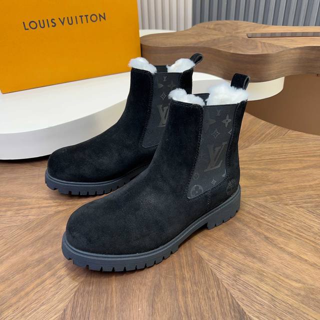 Louis Vuitton - High-end quality original men's boots - Upper: High-gloss cowhid