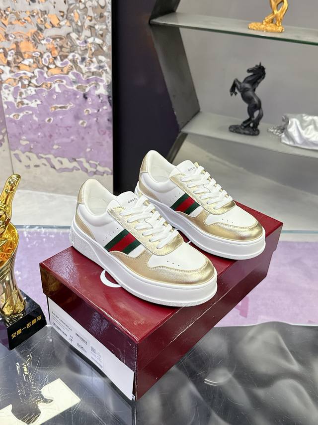 Gucci * Platform Couple Sneakers Latest 2025 Gucci series couple sneakers. This