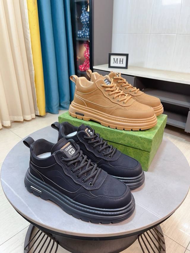 Factory Price p Gucci New Men's Shoes, a high-end brand, the latest fashionable