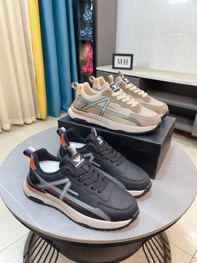 Factory Price p Armani shoes feature an original factory-supplied brand logo, s