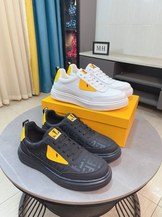 Factory Price p Fendi Classic Comfort Men's Sneakers. This sophisticated sneaker