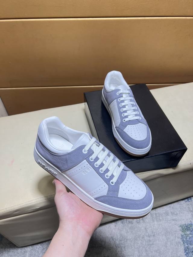 Saint Laurent - High-end quality original single casual sports sneakers - Upper: