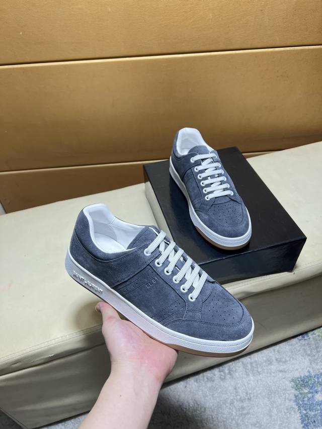 Saint Laurent - High-end quality original single casual sports sneakers - Upper: