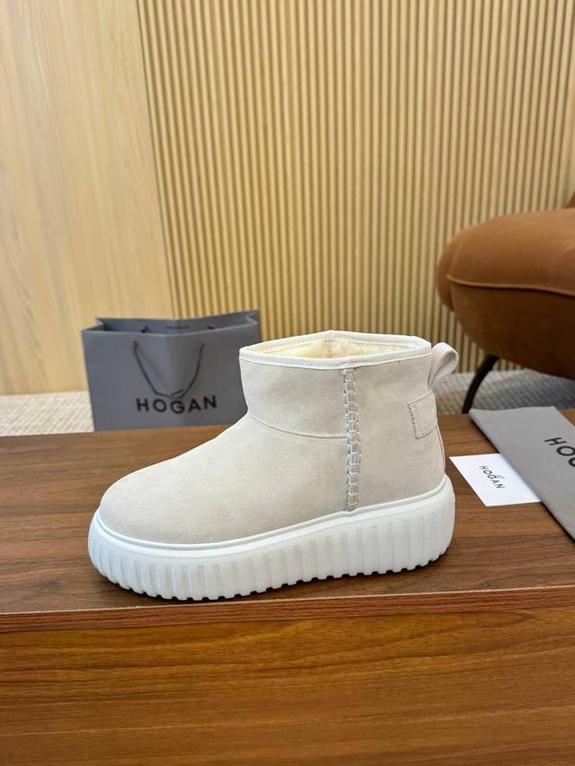 Hogan's newest style at an amazing price! Women's fashionable round-toe genuine