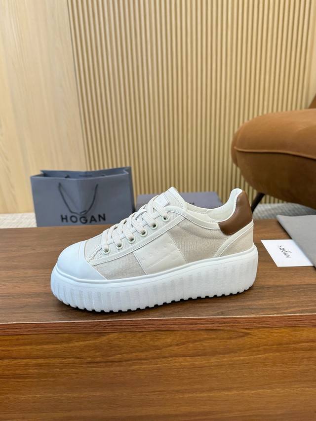 Hogan's newest style at an amazing price! Unisex, stylish round toe, genuine lea