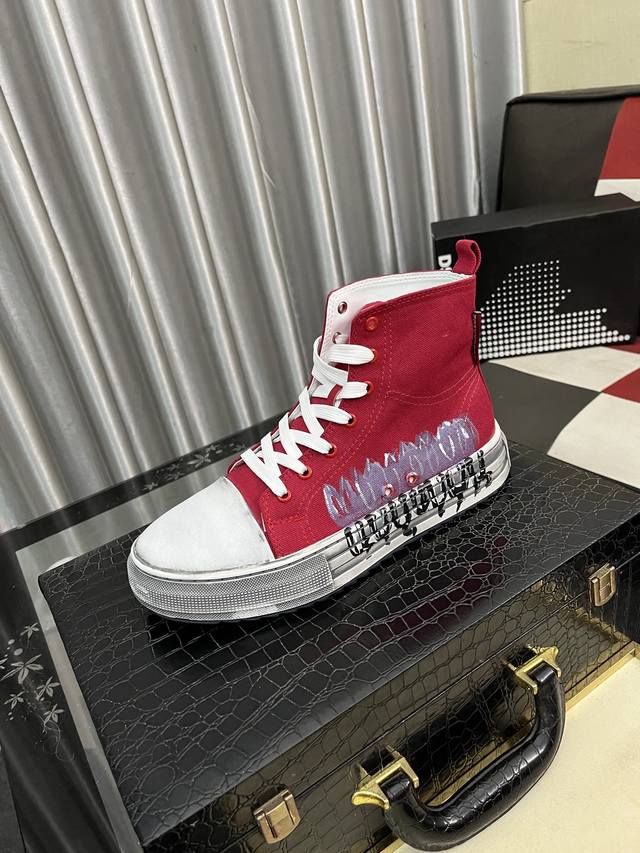 Factory Price (pp): D2~ Men's High-Top Canvas Shoes 2025Z (Retail Price Availab