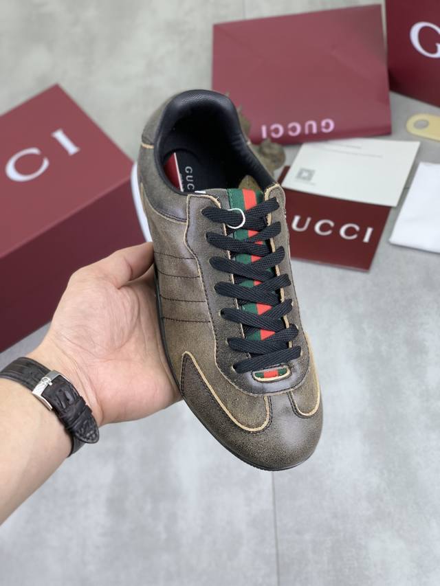 Factory direct price men's sports shoes original single Gucci official website