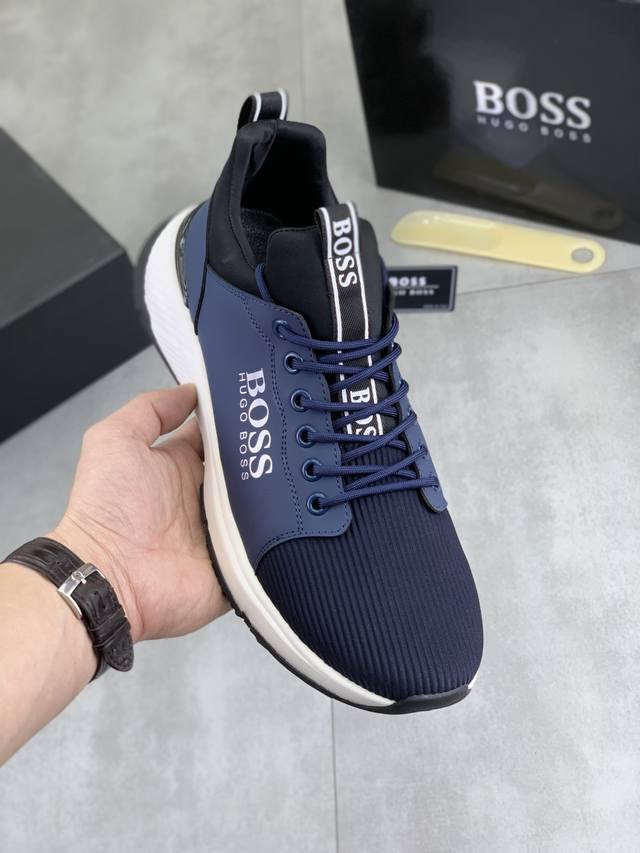 Factory direct price men's sports shoes original Boss original lace-up men's cl