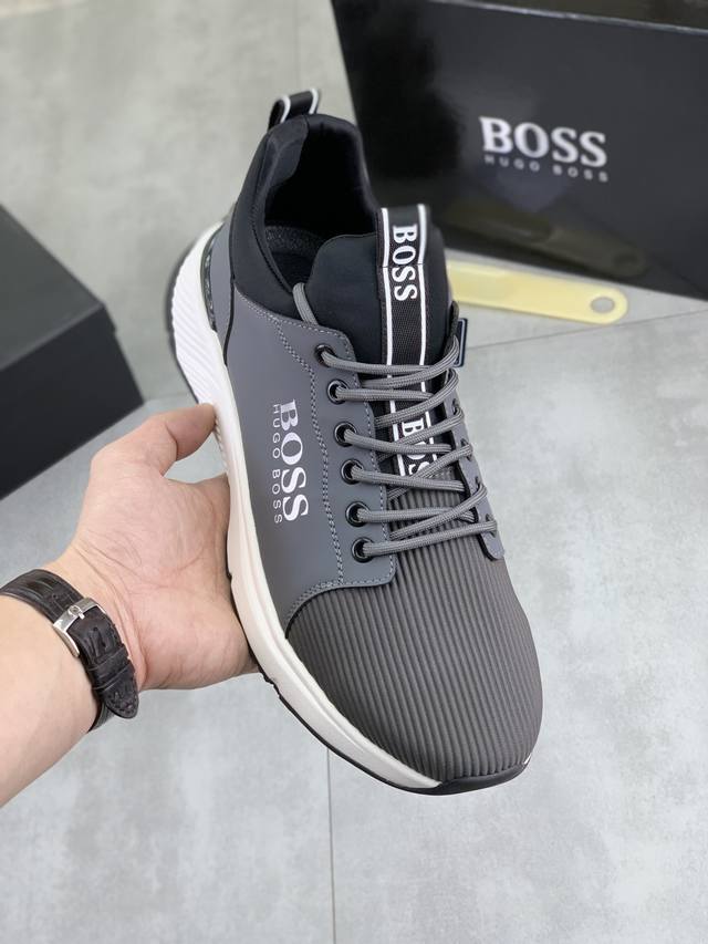 Factory direct price men's sports shoes original Boss original lace-up men's cl