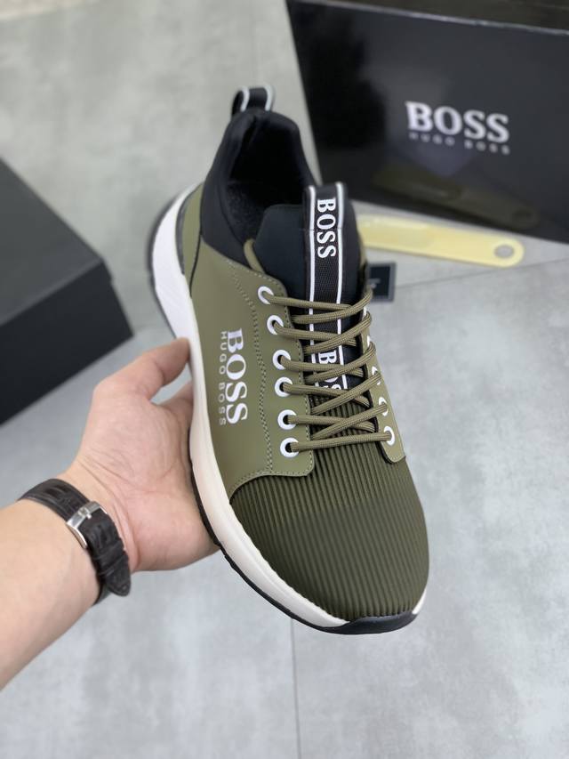Factory direct price men's sports shoes original Boss original lace-up men's cl