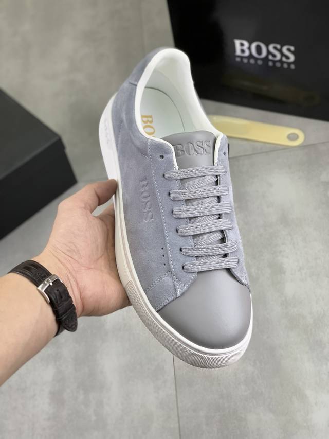 Factory direct price men's sports shoes original Boss original lace-up men's cl